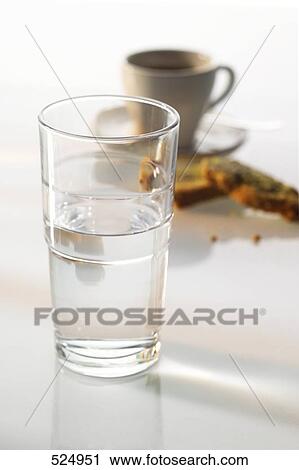 Stock Image - Close-up of glass of water . Fotosearch