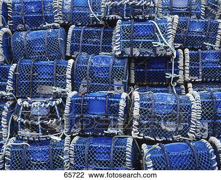 Close-up of lobster traps, Brittany, France View Large Photo Image Stock Image - Close-up of lobster traps, Brittany, France . Fotosearch