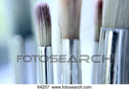 Close-up of paintbrushes View Large Photo Image Stock Photo - Close-up of paintbrushes . Fotosearch