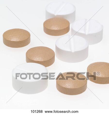 Stock Photo - Close-up of pills . Fotosearch