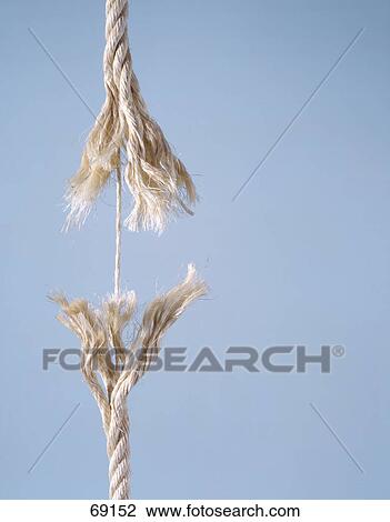 Close-up of rope at breaking point View Large Photo Image Stock Image - Close-up of rope at breaking point . Fotosearch