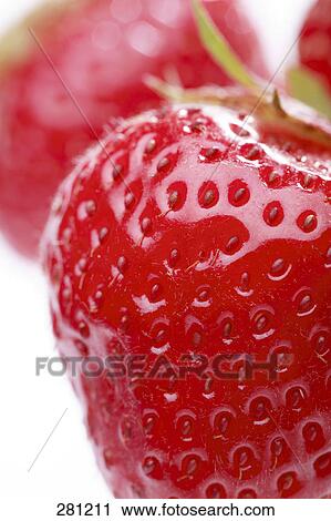 Close-up of strawberry View Large Photo Image Stock Image - Close-up of strawberry . Fotosearch