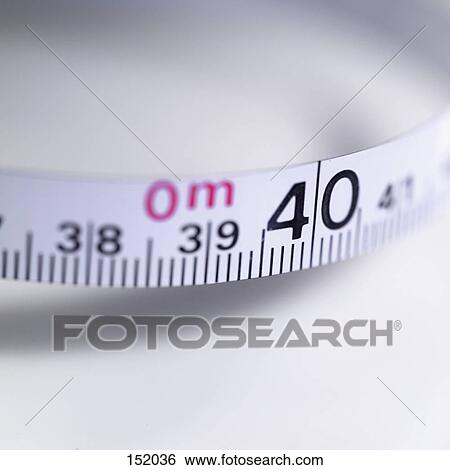 Stock Photograph - Close-up of tape measure . Fotosearch