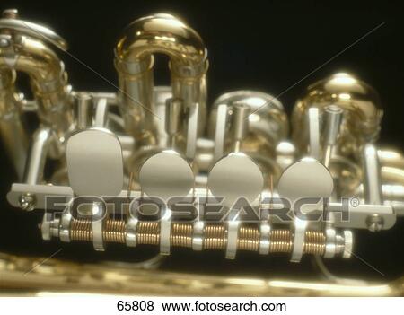 Stock Photo - Close-up of trumpet . Fotosearch