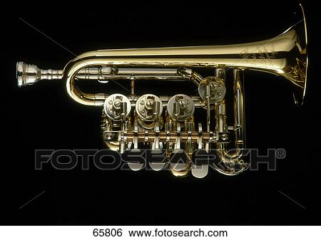 Stock Photograph - Close-up of trumpet . Fotosearch