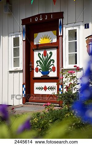 Closed door of house View Large Photo Image Picture - Closed door of house . Fotosearch