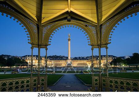 Column in front of palace, Jubilee Column, Stuttgart, Baden-Wuerttemberg, Germany  View Large Photo Image Stock Photo - Column in front of palace, Jubilee Column, Stuttgart, Baden-Wuerttemberg, Germany . Fotosearch