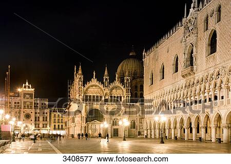 Doges Palace and Basilica of San Marco, Venice, Italy View Large Photo Image Stock Photo - Doges Palace and Basilica of San Marco, Venice, Italy . Fotosearch