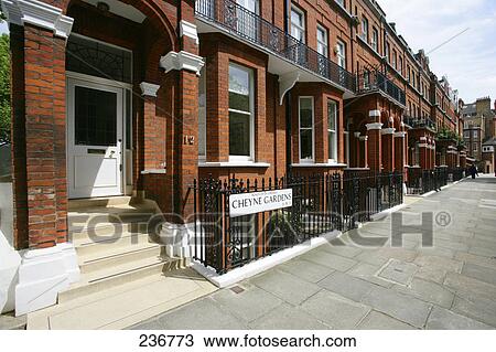 Facade of buildings, Chelsea, London, England View Large Photo Image Stock Image - Facade of buildings, Chelsea, London, England . Fotosearch