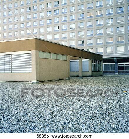 Stock Photography - Facade of office building, Berlin, Germany . Fotosearch