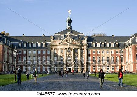 Facade of university building, Munster, North Rhine-Westphalia, Germany View Large Photo Image Stock Photo - Facade of university building, Munster, North Rhine-Westphalia, Germany . Fotosearch