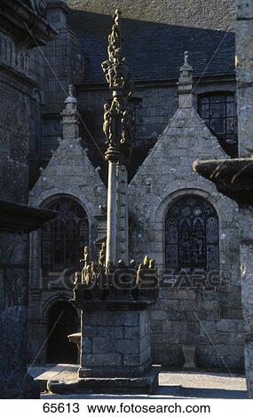 Fountain in courtyard of church, St Thegonnec church, Finistere, Brittany, France View Large Photo Image Stock Image - Fountain in courtyard of church, St Thegonnec church, Finistere, Brittany, France . Fotosearch