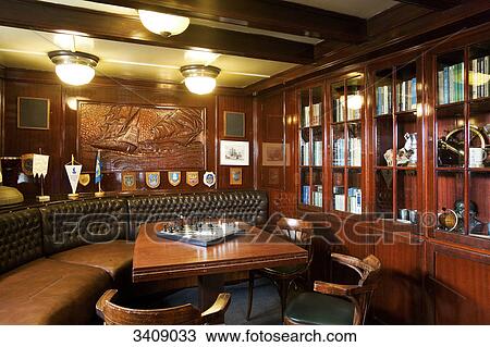 Stock Image - Great cabin on a ship, Stralsund, Germany . Fotosearch