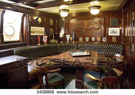 Stock Photo - Great cabin on a ship, Stralsund, Germany . Fotosearch