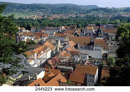 High angle view of cityscape, Heidecksburg Castle, Rudulstadt, Thuringia, Germany View Large Photo Image Stock Image - High angle view of cityscape, Heidecksburg Castle, Rudulstadt, Thuringia, Germany . Fotosearch