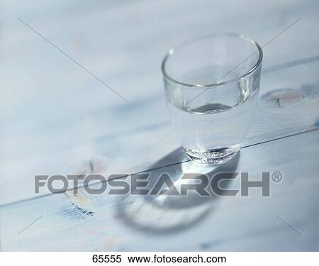 Stock Photography - High angle view of glass of water . Fotosearch