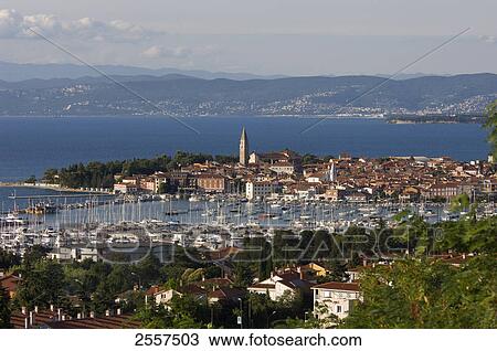 High angle view of harbor, Primorska, Izola, Slovenia View Large Photo Image Stock Image - High angle view of harbor, Primorska, Izola, Slovenia . Fotosearch