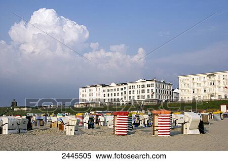 Hooded beach chairs on beach, Borkum, Lower Saxony, Germany View Large Photo Image Stock Photography - Hooded beach chairs on beach, Borkum, Lower Saxony, Germany . Fotosearch