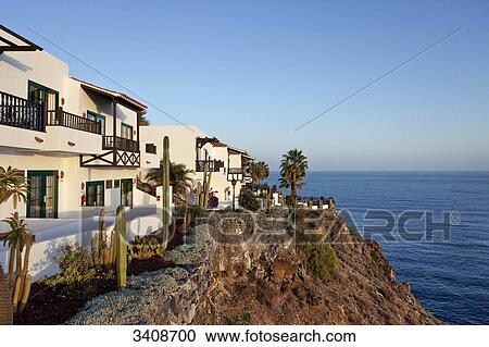 Stock Image - Hotel Jardin Tecina, Playa Santiago, La Gomera, Spain . Fotosearch