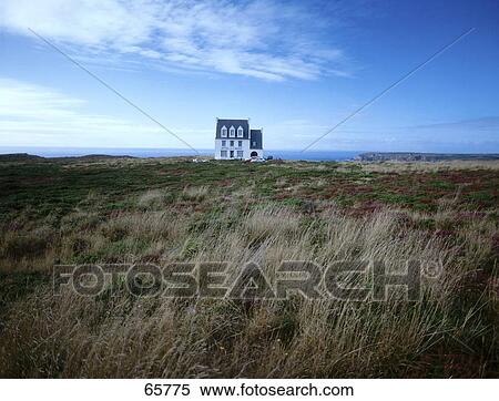 Stock Photography - House at coast, Brittany, France . Fotosearch