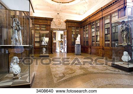 Interior of a library, San Lazzaro degli Armeni, Venetia, Italy  View Large Photo Image Stock Image - Interior of a library, San Lazzaro degli Armeni, Venetia, Italy . Fotosearch