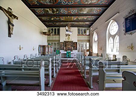 Interior of the Hallig Church, Hallig Langeness, Schleswig-Holstein, Germany View Large Photo Image Stock Image - Interior of the Hallig Church, Hallig Langeness, Schleswig-Holstein, Germany . Fotosearch