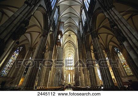 Interiors of cathedral, Cologne Cathedral, Cologne, Rhineland, North Rhine-Westphalia, Germany View Large Photo Image Stock Image - Interiors of cathedral, Cologne Cathedral, Cologne, Rhineland, North Rhine-Westphalia, Germany . Fotosearch