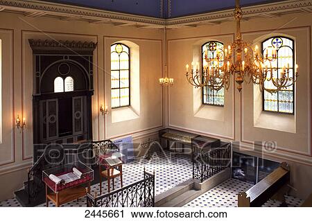Stock Image - Interiors of chapel, Groebzig, Saxony-Anhalt, Germany . Fotosearch