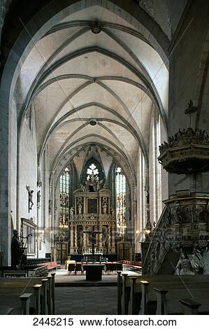 Interiors of church, Quedlinburg, Saxony-Anhalt, Germany View Large Photo Image Stock Photography - Interiors of church, Quedlinburg, Saxony-Anhalt, Germany . Fotosearch