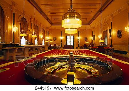 Interiors of empty lit up casino View Large Photo Image Stock Photo - Interiors of empty lit up casino . Fotosearch