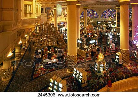 Interiors of lit up casino View Large Photo Image Stock Photograph - Interiors of lit up casino . Fotosearch