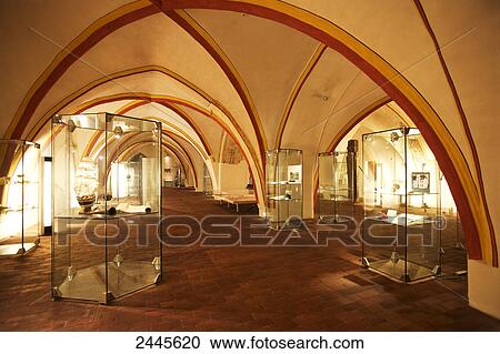 Stock Image - Interiors of town hall, Wismar, Mecklenburg-Western Pomerania, Germany . Fotosearch