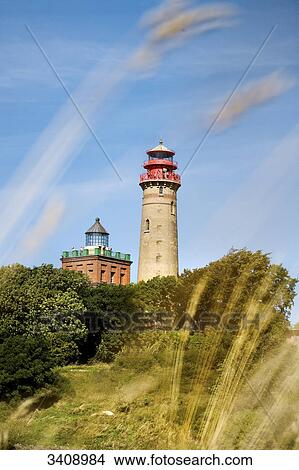 Kap Arkona lighthouses, Ruegen, Germany View Large Photo Image Picture - Kap Arkona lighthouses, Ruegen, Germany . Fotosearch