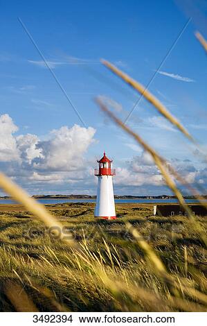 Lighthouse List-West, Ellenbogen, Sylt, Germany View Large Photo Image Picture - Lighthouse List-West, Ellenbogen, Sylt, Germany . Fotosearch
