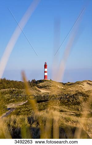 Lighthouse on Amrum Island, Schleswig-Holstein, Germany View Large Photo Image Stock Image - Lighthouse on Amrum Island, Schleswig-Holstein, Germany . Fotosearch