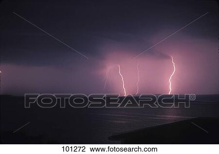 Lightning over sea View Large Photo Image Stock Image - Lightning over sea . Fotosearch