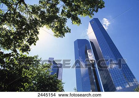 Low angle view of bank, Deutsche Bank, Frankfurt, Hesse, Germany View Large Photo Image Picture - Low angle view of bank, Deutsche Bank, Frankfurt, Hesse, Germany . Fotosearch