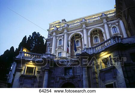 Picture - Low angle view of palace on Quirinal Hill, Quirinal Palace, Rome, Italy . Fotosearch