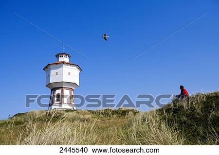 Low angle view of person looking at bird flying toward lighthouse, Langeoog, Lower Saxony, Germany View Large Photo Image Stock Image - Low angle view of person looking at bird flying toward lighthouse, Langeoog, Lower Saxony, Germany . Fotosearch