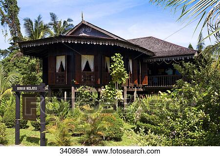 Malaysian house at the openair museum Sarawak Cultural Village, Sarawak, Malaysia View Large Photo Image Picture - Malaysian house at the openair museum Sarawak Cultural Village, Sarawak, Malaysia . Fotosearch