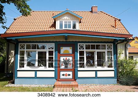 Old captain house in Prerow, Darss, Germany View Large Photo Image Stock Image - Old captain house in Prerow, Darss, Germany . Fotosearch