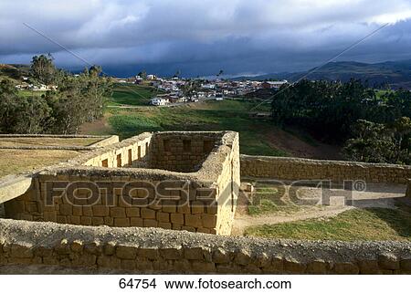 Old ruins of building on landscape, Ingapirca, Canar Province, Ecuador View Large Photo Image Picture - Old ruins of building on landscape, Ingapirca, Canar Province, Ecuador . Fotosearch