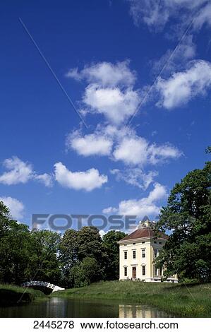 Palace at waterfront, Dessau, Saxony-Anhalt, Germany View Large Photo Image Stock Photo - Palace at waterfront, Dessau, Saxony-Anhalt, Germany . Fotosearch