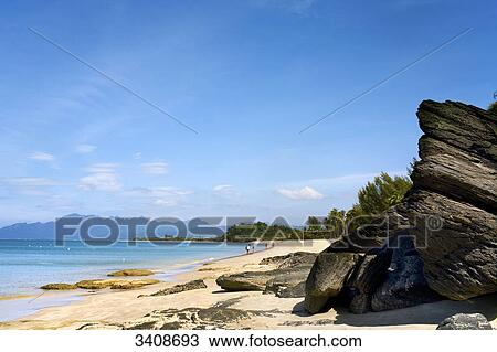 Stock Image - Pantai Tengah beach, Langkawi Island, Malaysia . Fotosearch