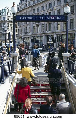 People at entrance of subway station, Oxford Circus, London, England View Large Photo Image Stock Image - People at entrance of subway station, Oxford Circus, London, England . Fotosearch