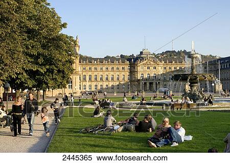 People at palace square, Stuttgart, Baden-Wuerttemberg, Germany View Large Photo Image Stock Photography - People at palace square, Stuttgart, Baden-Wuerttemberg, Germany . Fotosearch