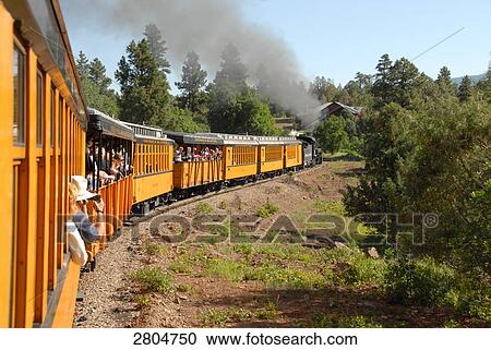 People traveling in train, Colorado, USA View Large Photo Image Stock Image - People traveling in train, Colorado, USA . Fotosearch