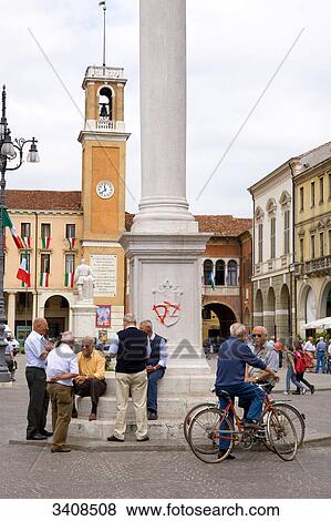 Piazza Vittorio Emanuele, Rovigo, Italy View Large Photo Image Stock Photo - Piazza Vittorio Emanuele, Rovigo, Italy . Fotosearch