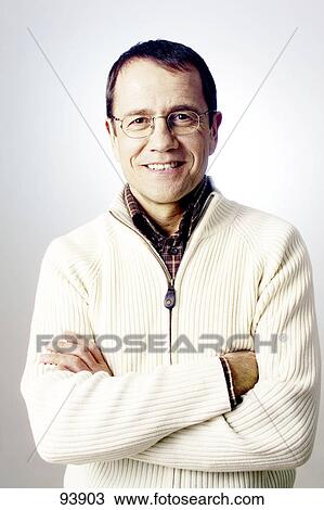 Portrait of mature man smiling View Large Photo Image Stock Image - Portrait of mature man smiling . Fotosearch