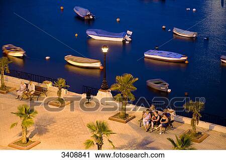 Promenade at Sliema Creek, Sliema, Malta, bird's eye view View Large Photo Image Stock Image - Promenade at Sliema Creek, Sliema, Malta, bird's eye view . Fotosearch